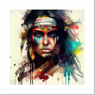 Powerful American Native Woman #2 Posters and Art